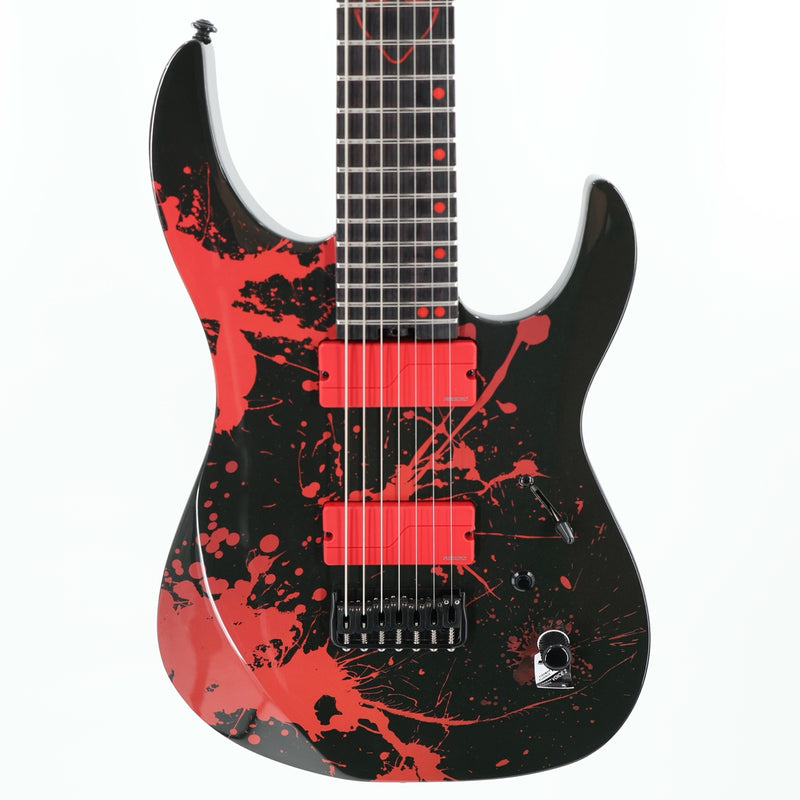 Legator N7 Slaughter Series 7-String Guitar w/ Fishman Pickups and Gig Bag - Demolisher Black