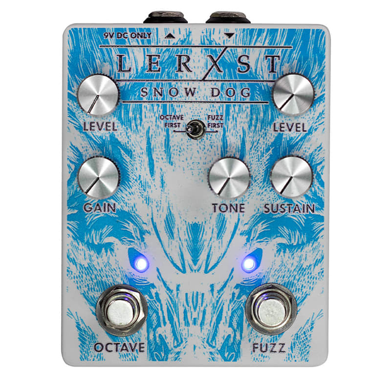 Lerxst Snow Dog Limited Edition Alex Lifeson Signature Octave Fuzz Pedal w/ Hand-Signed Backstage Laminate