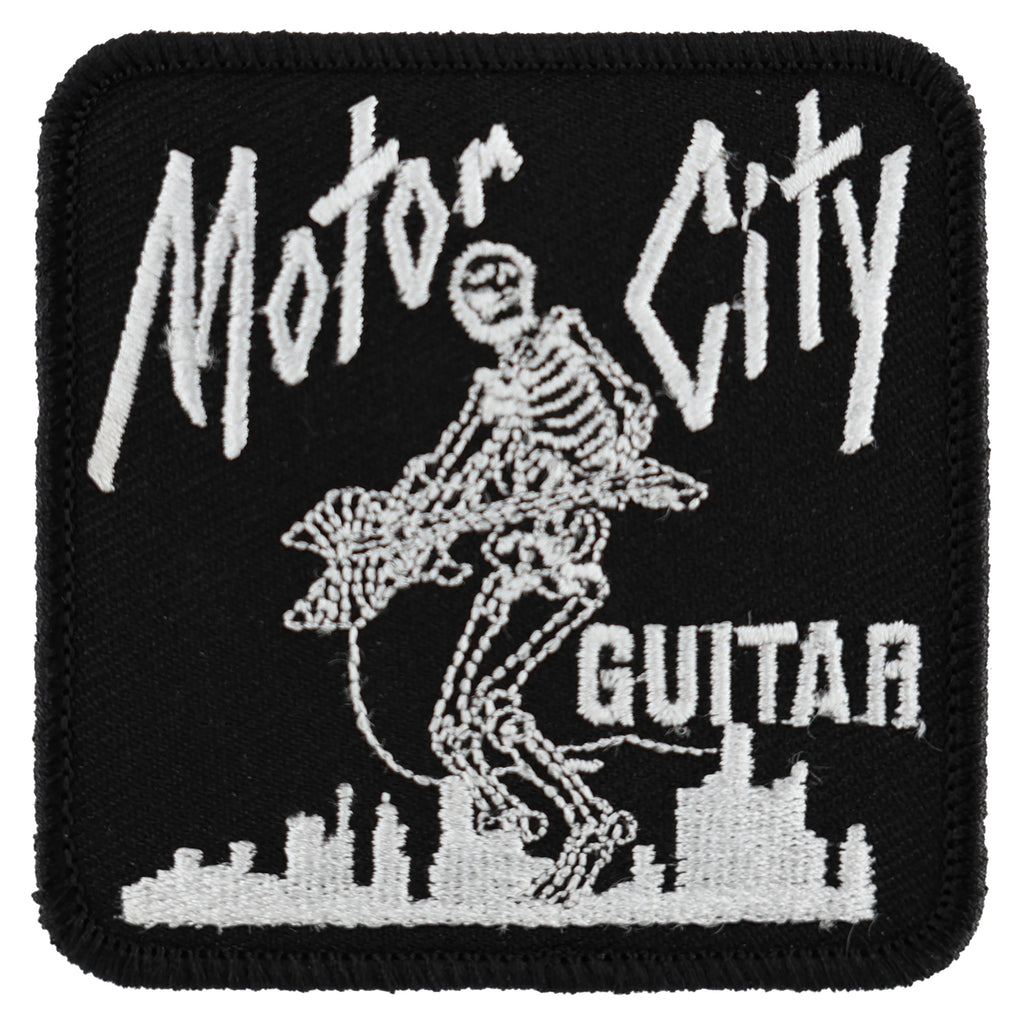 Motor City Guitar Classic 1980's Skeleton Logo Patch