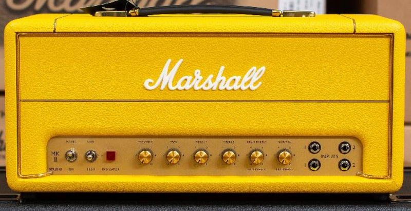 Marshall SV20H 20W All-Valve Plexi Head with FX loop and DI - UK Design Shop Custom Yellow Levant