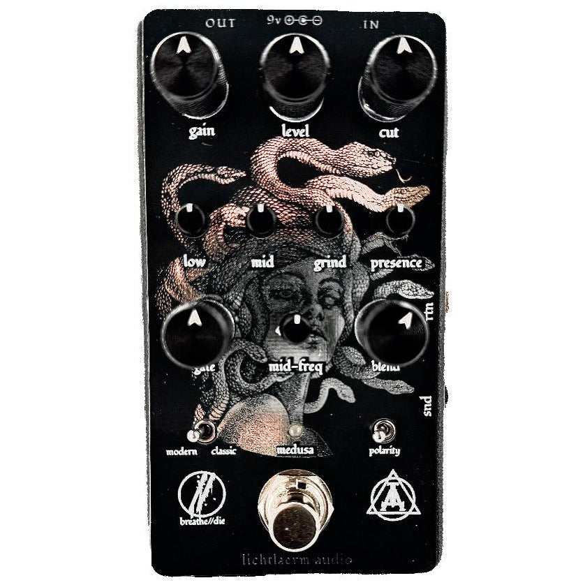 Lichtlaerm Audio Medusa HM2-style Distortion Pedal - Limited Run Silverface Colorway