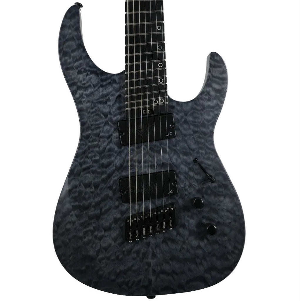 Legator Ninja N7FSS 7- String Multiscale Guitar - Satin Black QM