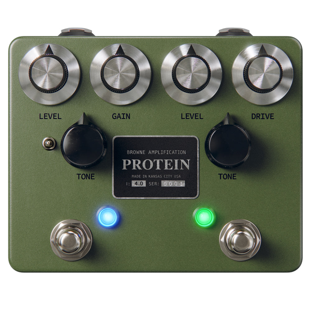 Browne Amplification Protein V4 Dual Overdrive Pedal - Green