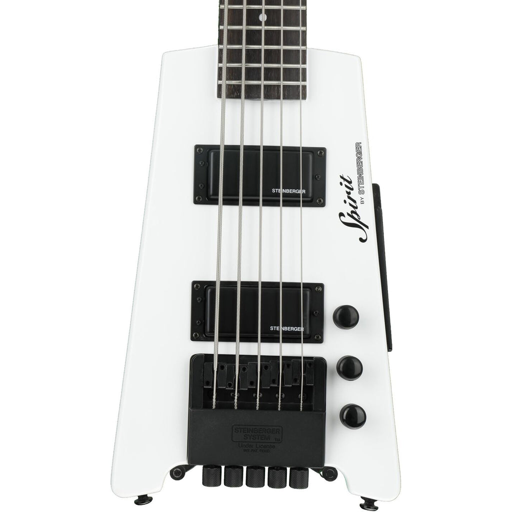 Steinberger Spirit XT-25 STANDARD 5- String Bass w/Gigbag - White