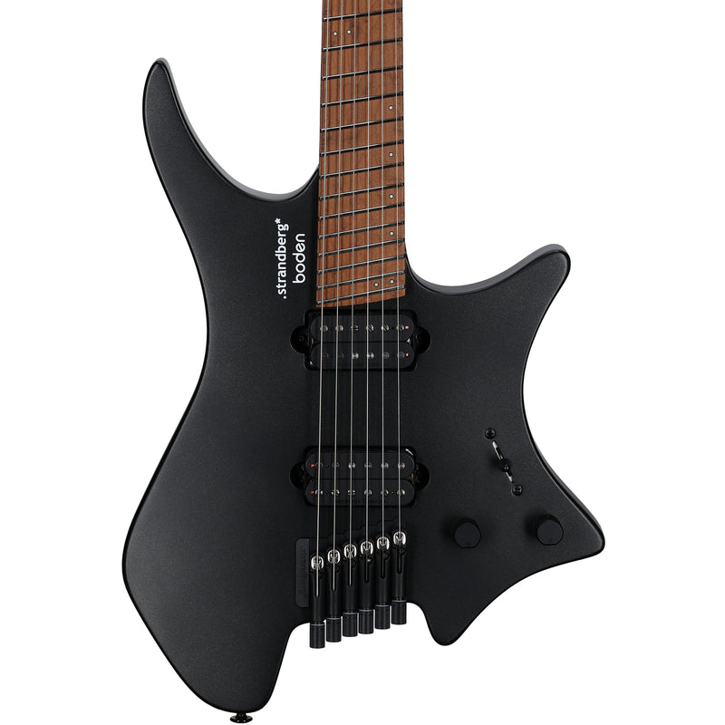 Strandberg Boden Standard N2.6 Headless Multi-Scale Guitar - Black Satin Metallic