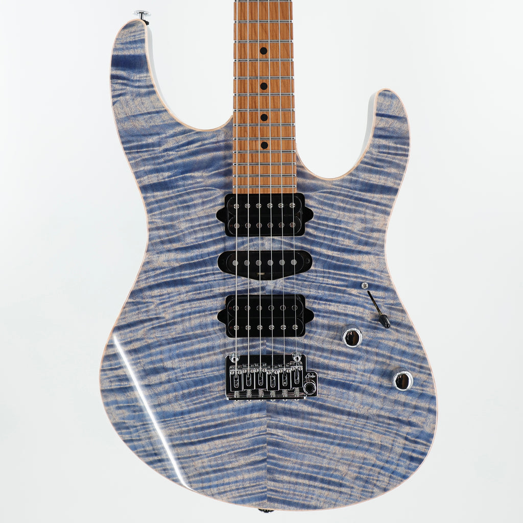 Suhr Modern Plus HSH Electric Guitar - Trans Blue Denim Slate w/Roasted Maple Fingerboard