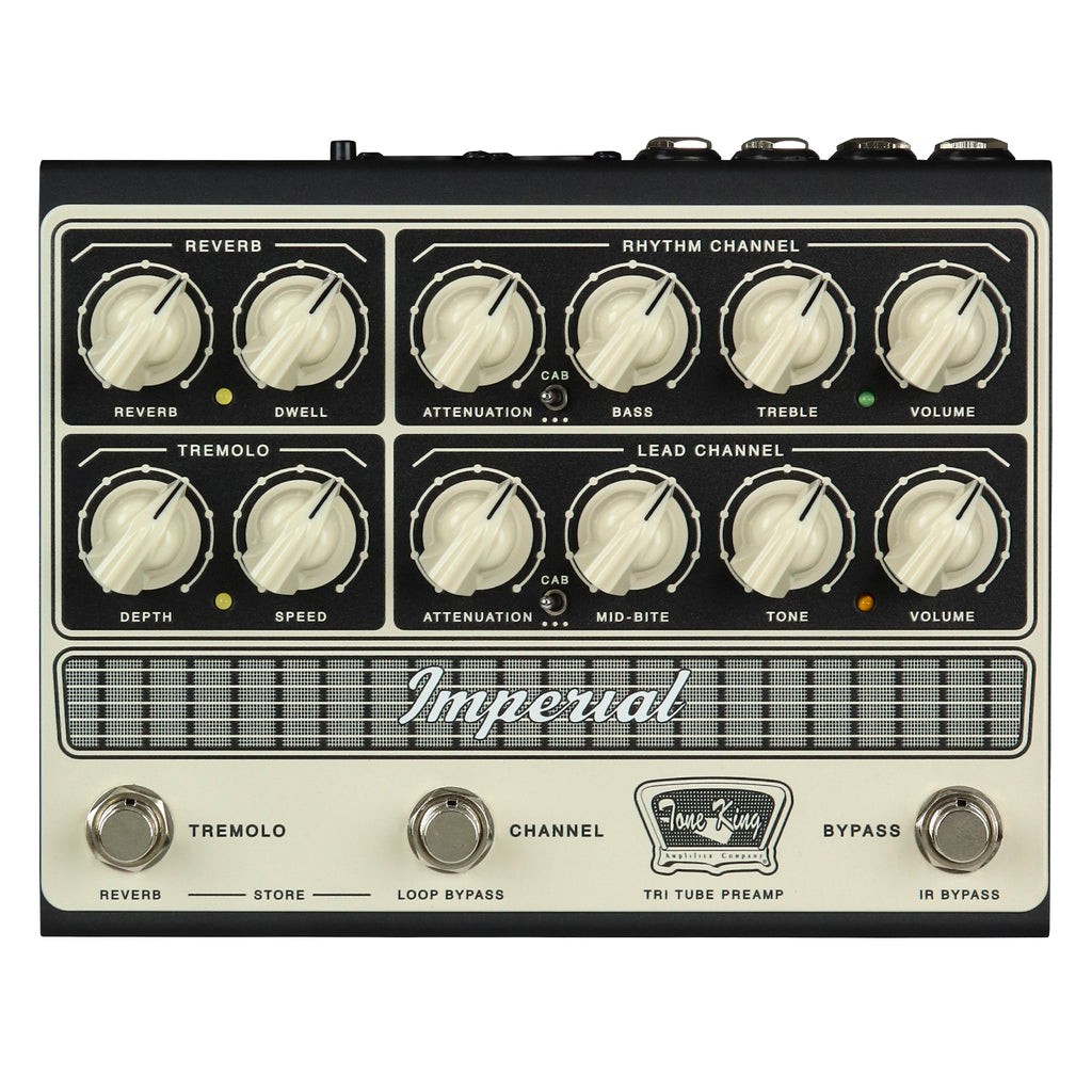 Tone King Imperial 2-Channel All-Tube Preamp Pedal w/ Cab and Amp Sim and IRs