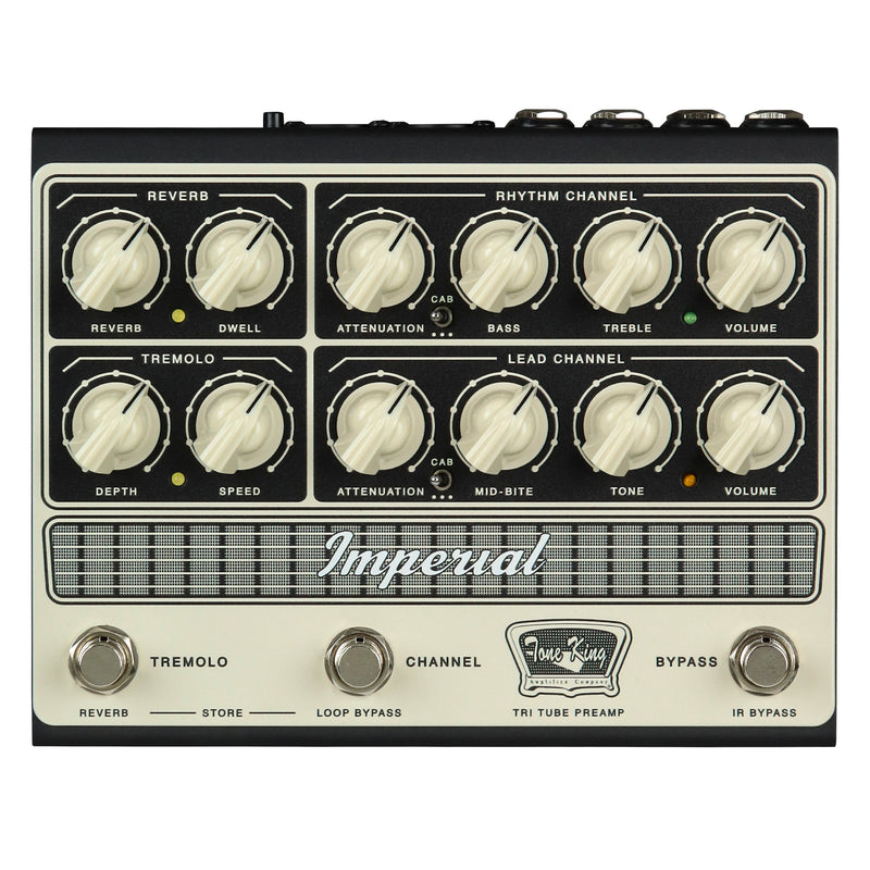 Tone King Imperial 2-Channel All-Tube Preamp Pedal w/ Cab and Amp Sim and IRs
