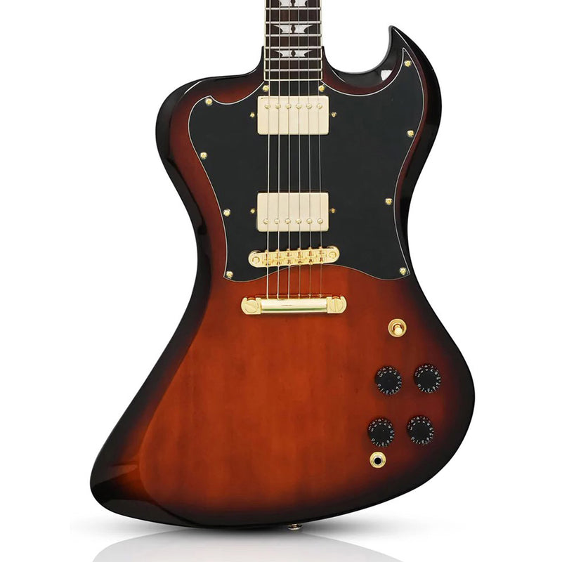 Woodrite Revelator Guitar w/ Hardshell Case -Tobacco Sunburst