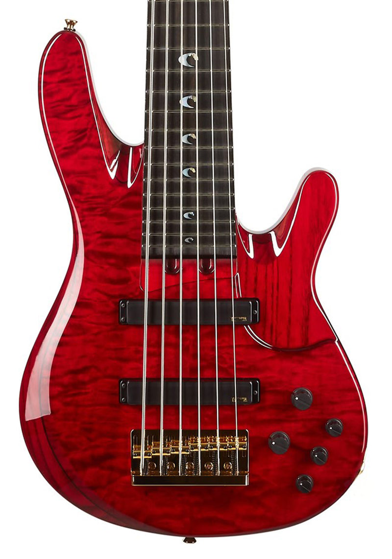 Yamaha John Patitucci Signature TRBJP2CASETDR 6-String Bass w/Case - Translucent Dark Red