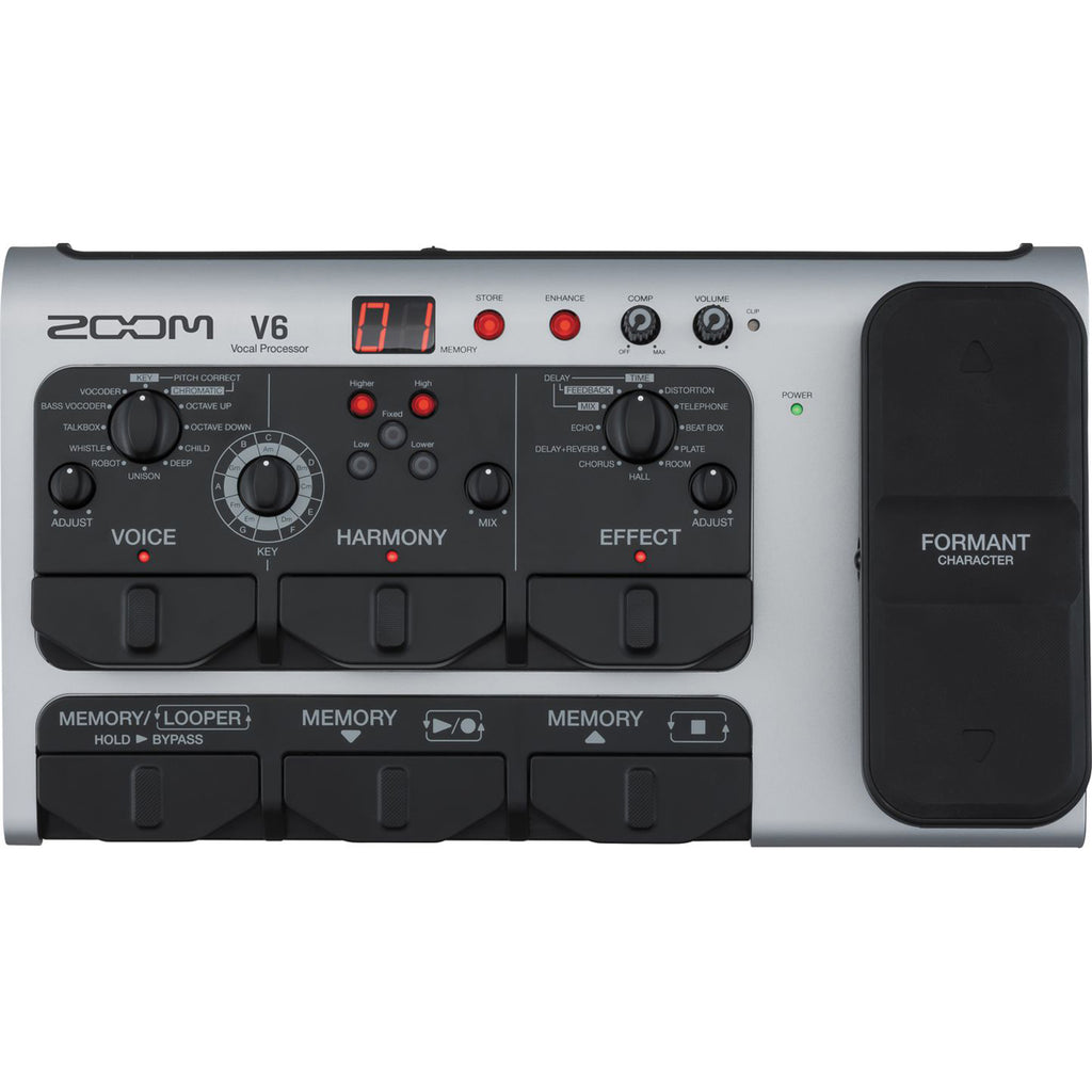Zoom V6-SP Vocal Effects Processor and Looper Pedal