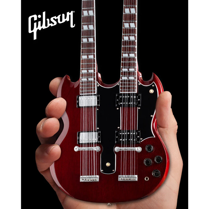 Axe Heaven Gibson SG EDS-1275 Doubleneck Cherry Mini Guitar Replica