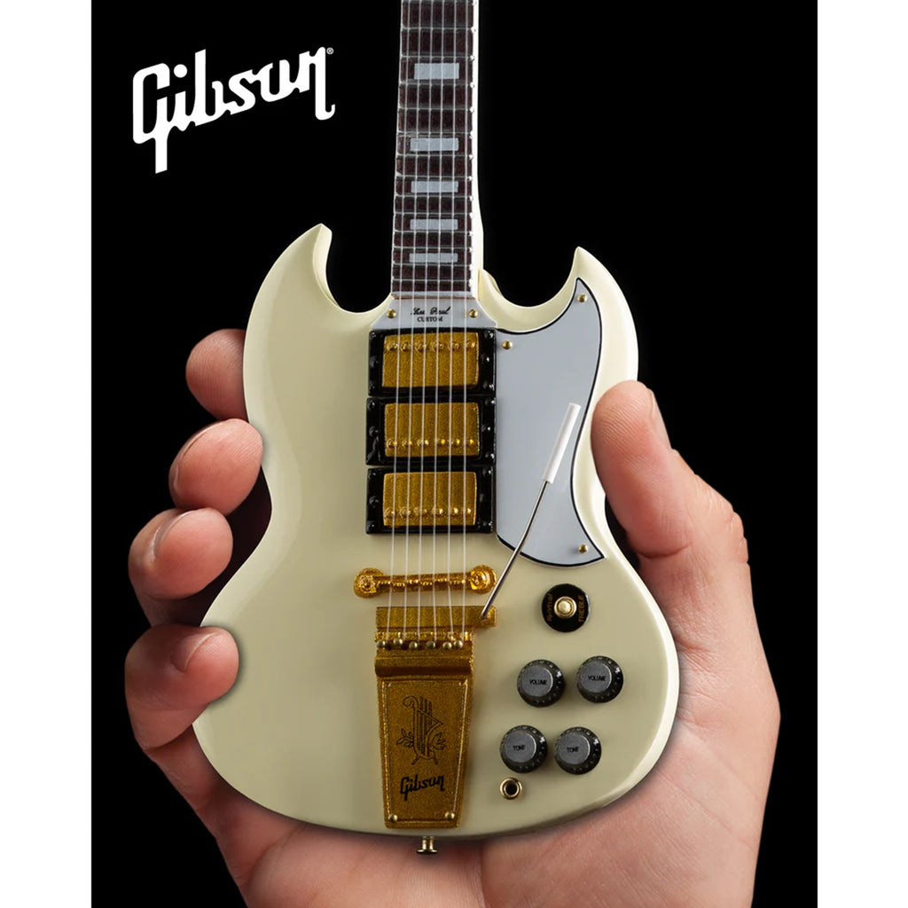 Axe Heaven Gibson 1964 SG Custom White Mini Guitar Replica