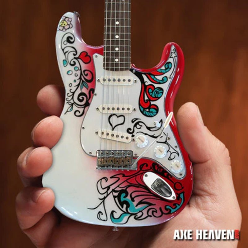 Axe Heaven Officially Licensed Jimi Hendrix Fender Strat Monterey Mini Guitar Replica
