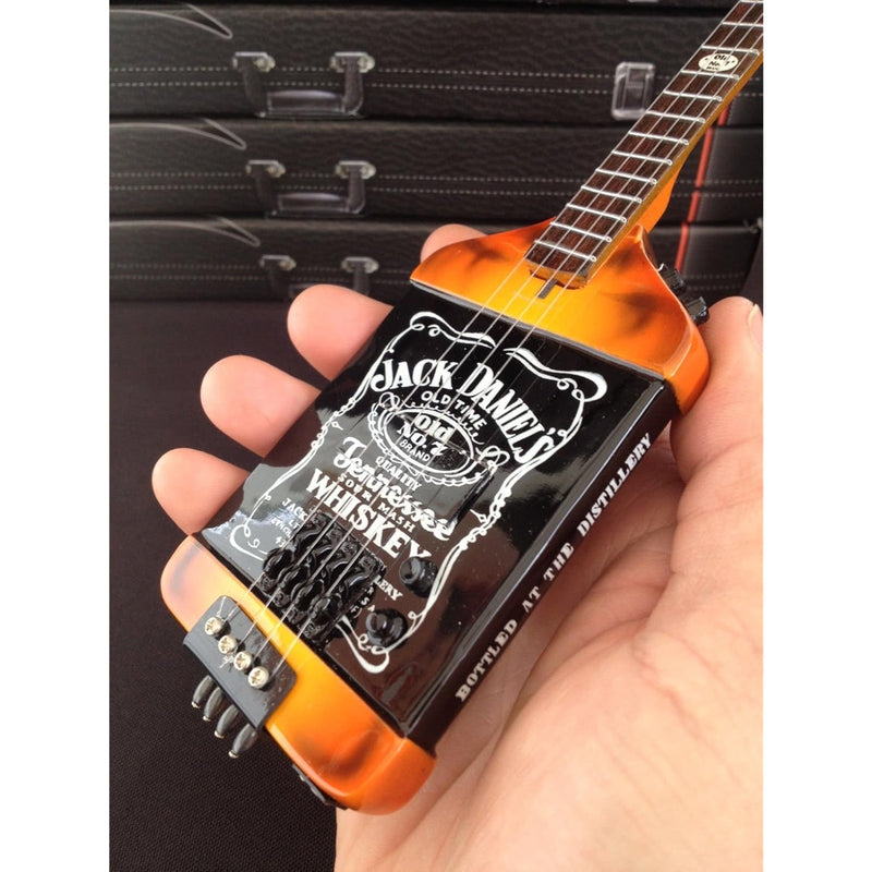 Axe Heaven Licensed Michael Anthony Jack Daniels Bass Mini Guitar Replica