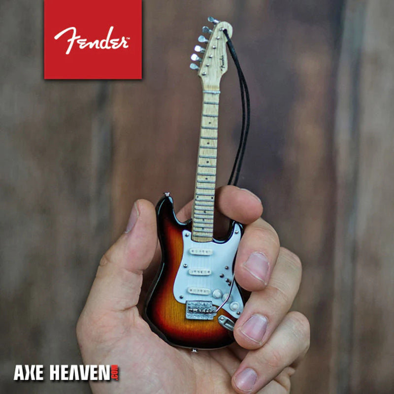 Axe Heaven 6" FENDER Sunburst Stratocaster Guitar Holiday Ornament