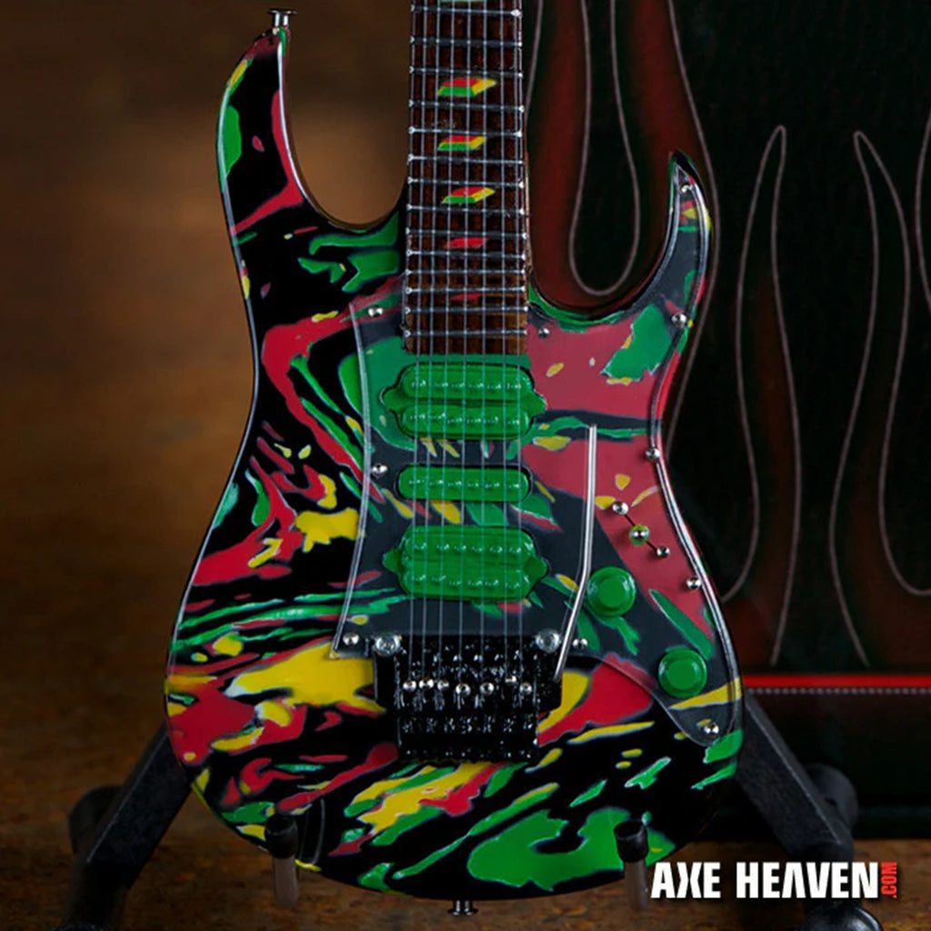 Axe Heaven Steve Vai Signature Universe Swirl 7 String Mini Guitar Replica
