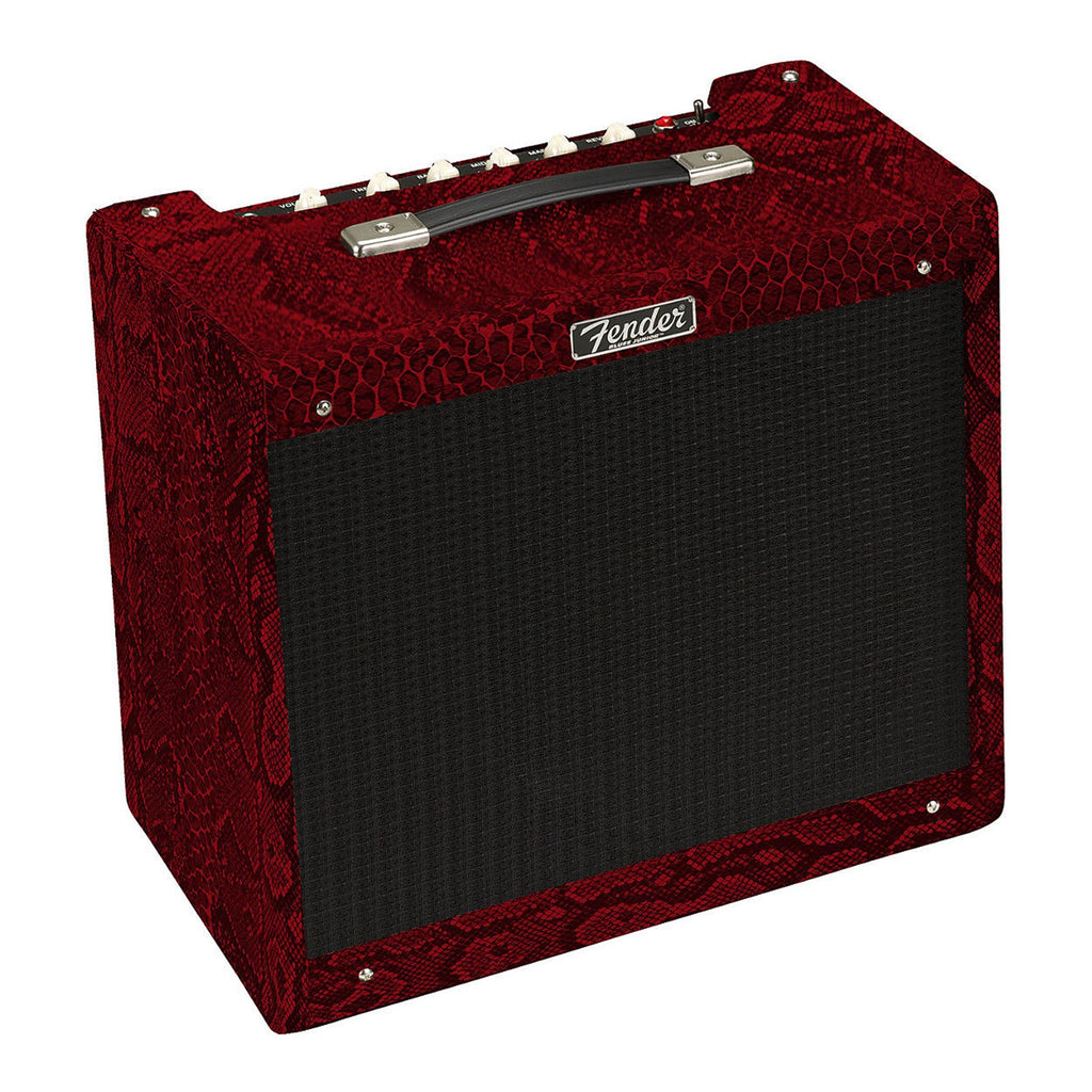 Fender Blues Junior IV Red Snakeskin/Black Texas Heat 15-Watt Tube Combo Amp