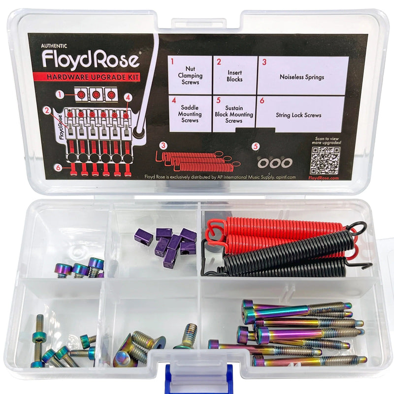 Floyd Rose Stainless Steel Hardware Upgrade Kit - Burnt Chrome