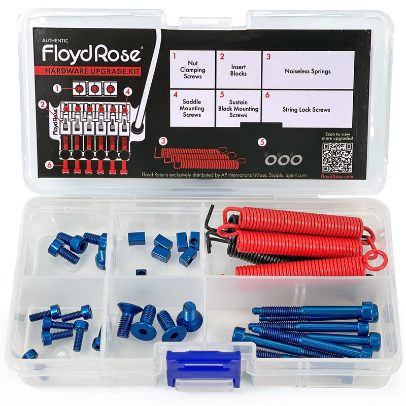 Floyd Rose Stainless Steel Hardware Upgrade Kit - Blue