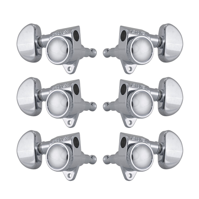 Grover 502C Roto-Grip Locking Rotomatic Tuners, 3-Per-Side - Chrome