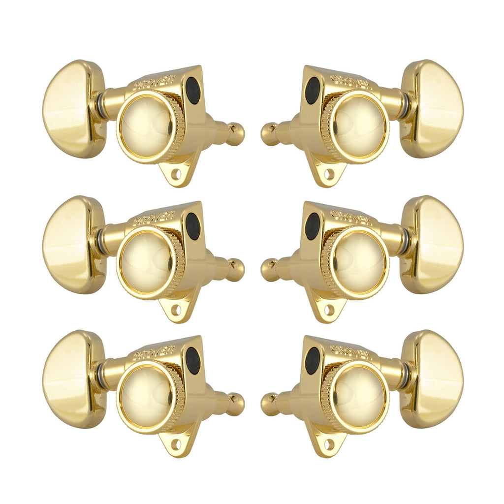 Grover 502G Roto-Grip Locking Rotomatic Tuners, 3-Per-Side - Gold
