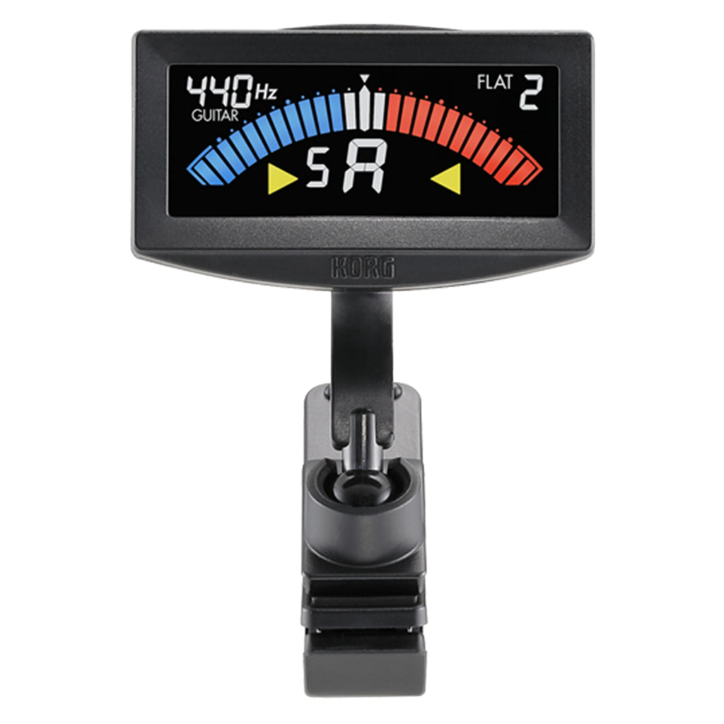 Korg PitchCrow-G Clip-on tuner for guitar or bass - Black