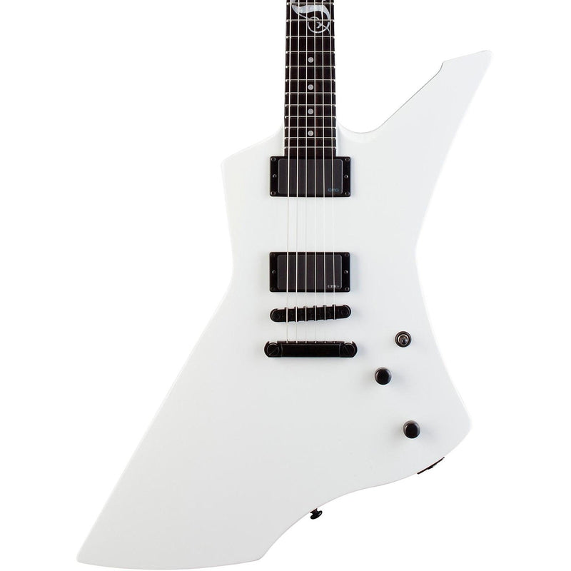 ESP LTD James Hetfield Signature Snakebyte Guitar w/ EMG JH Set Pickups & Hardshell Case - Snow White