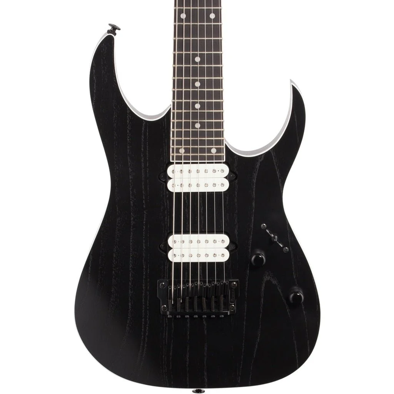 Ibanez RGR752AHBF RG Prestige 7-String Guitar w/ Dimarzio Pickups & Hardshell Case - Weathered Black