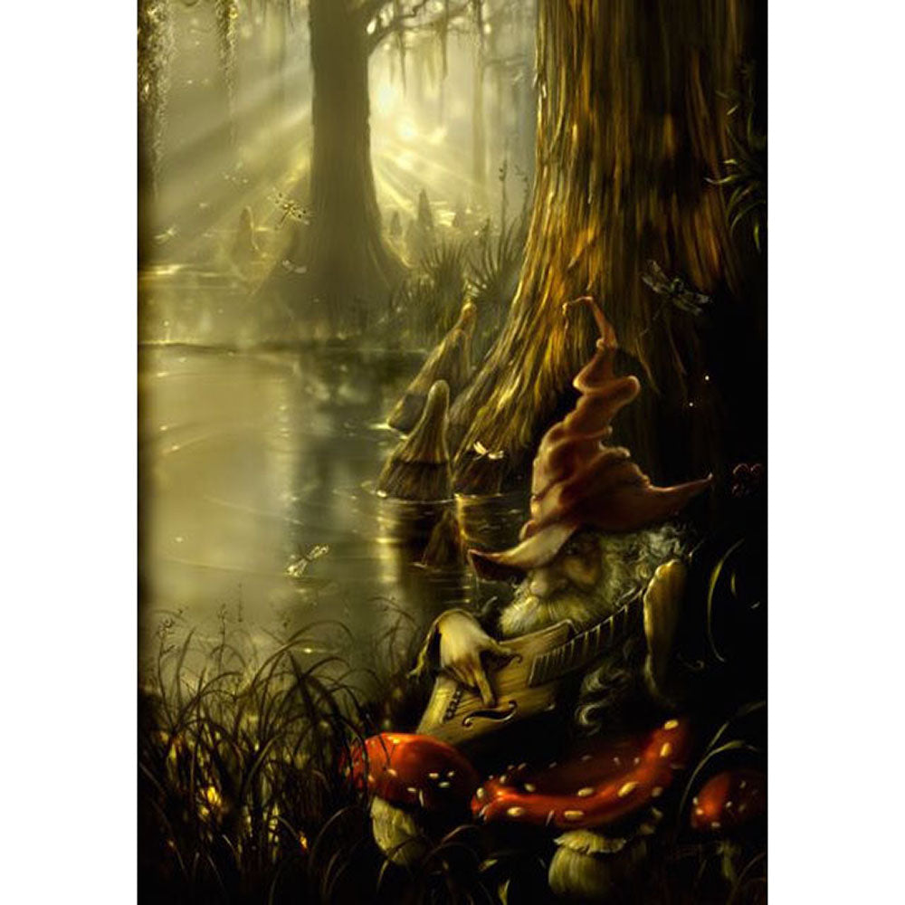 Gnome Guitar Respite Poster