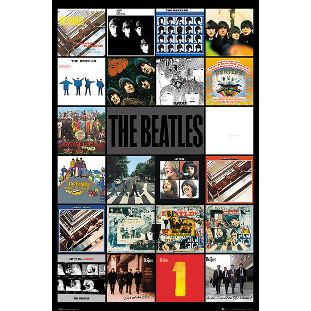 Beatles Discography Poster