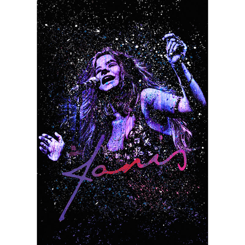 Janis Joplin Paint Poster