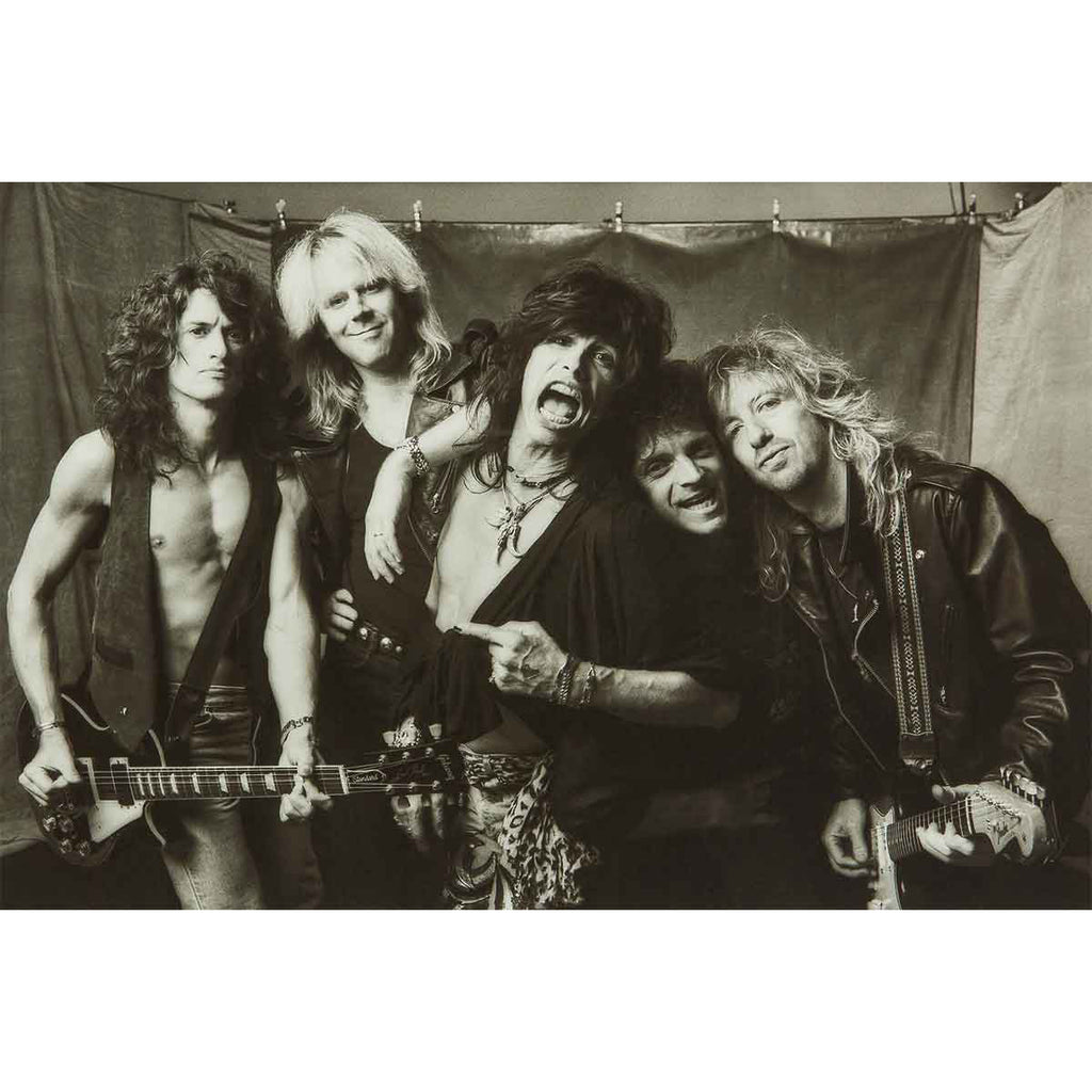 Aerosmith B&W Group Poster