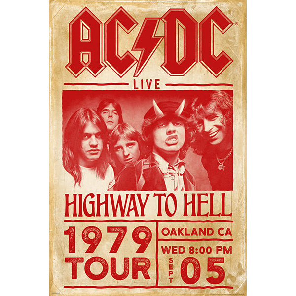 AC/DC 1979 Tour Poster