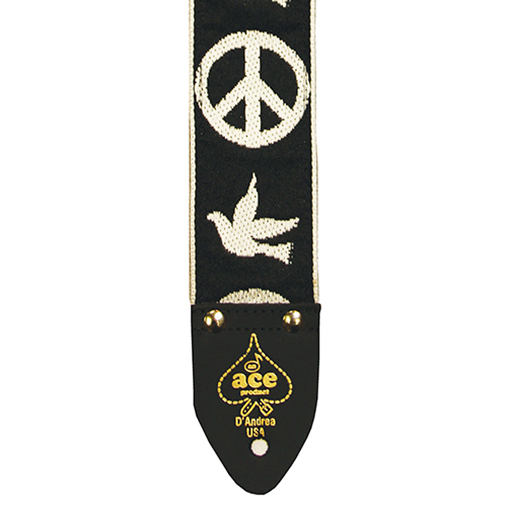 Ace Vintage Reissue Guitar Strap - Peace & Dove