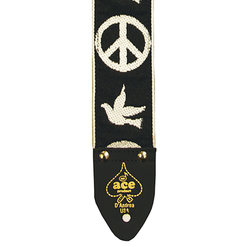 Ace Vintage Reissue Guitar Strap - Peace & Dove