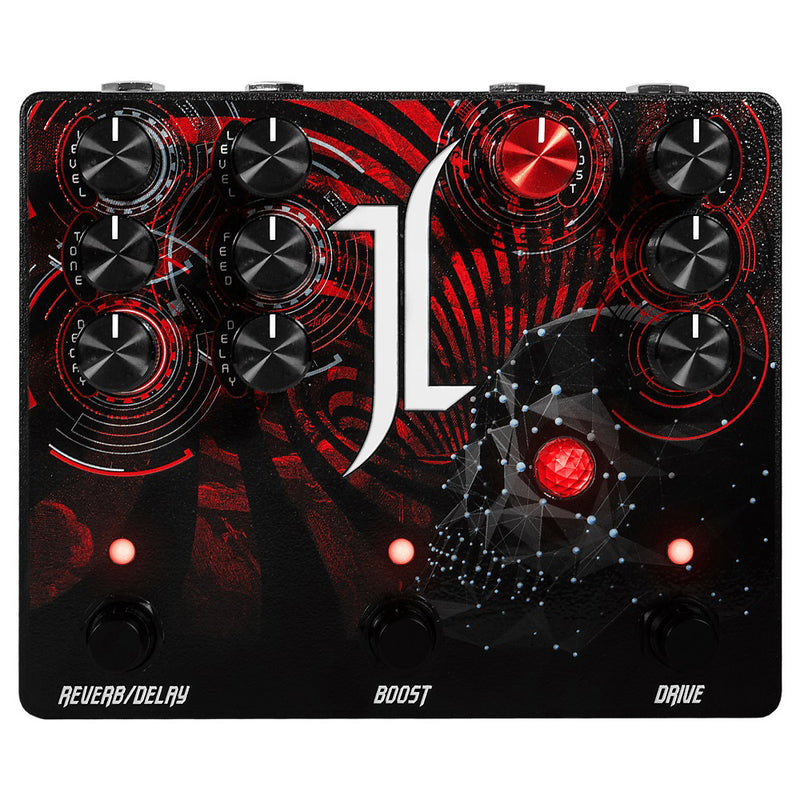 All-Pedal Devil's Triad Jeff Loomis Signature Overdrive Boost Delay and Reverb Pedal