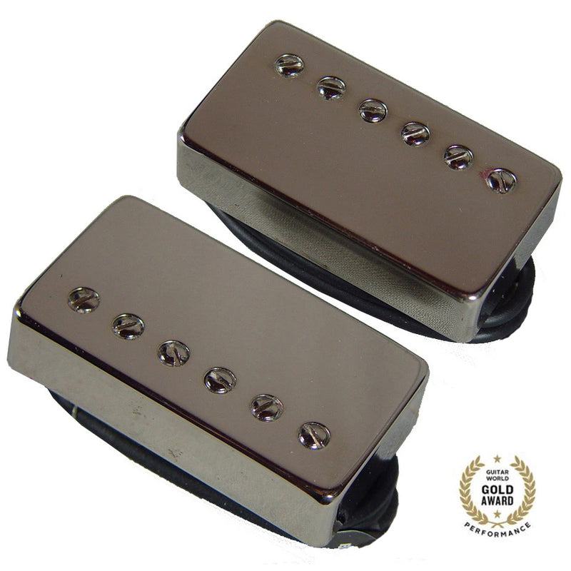 Bare Knuckle Boot Camp Brute Force Humbucker Pickup Set - 50mm Spacing w/Nickel Covers