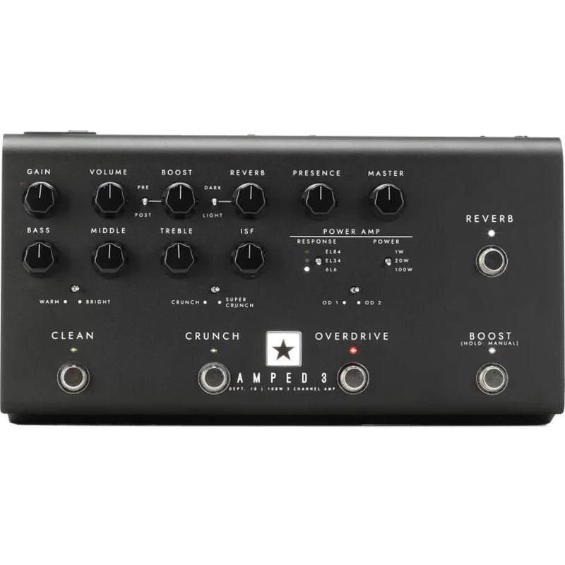 Blackstar Dept. 10 AMPED 3 100-watt Multi-Channel High-Gain Guitar Amplifier Pedal