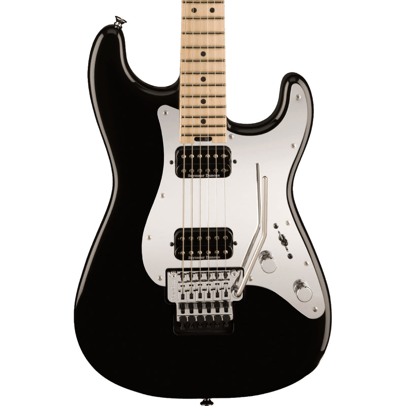 Charvel Pro-Mod So-Cal Style 1 HH FR M Guitar w/ Floyd Rose and Duncan  Pickups - Gloss Black w/Mirror Pickguard New