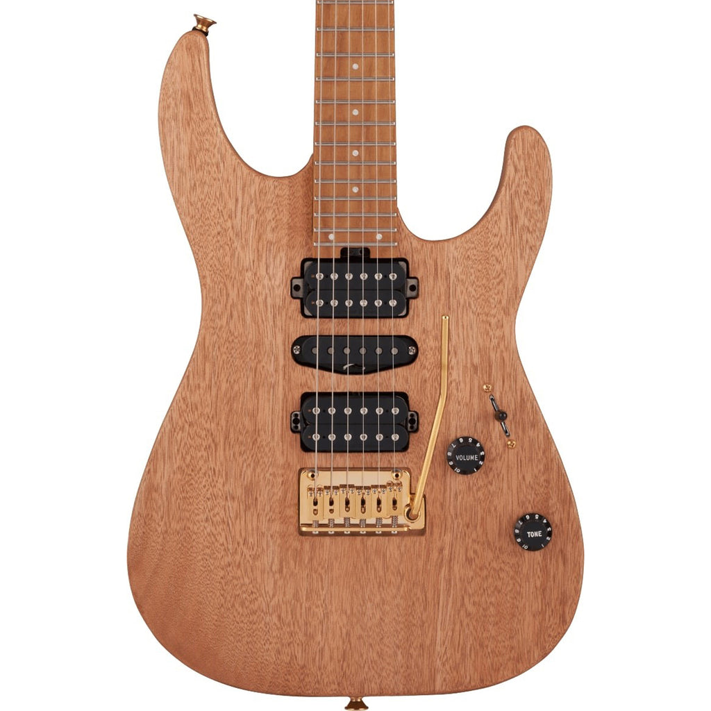 Charvel Pro-Mod DK24 HSH 2PT CM, Carm MPL Fingerboard Mahogany Guitar - Natural