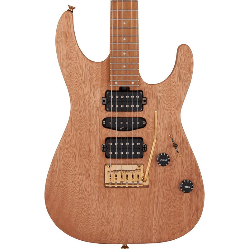 Charvel Pro-Mod DK24 HSH 2PT CM, Carm MPL Fingerboard Mahogany Guitar - Natural