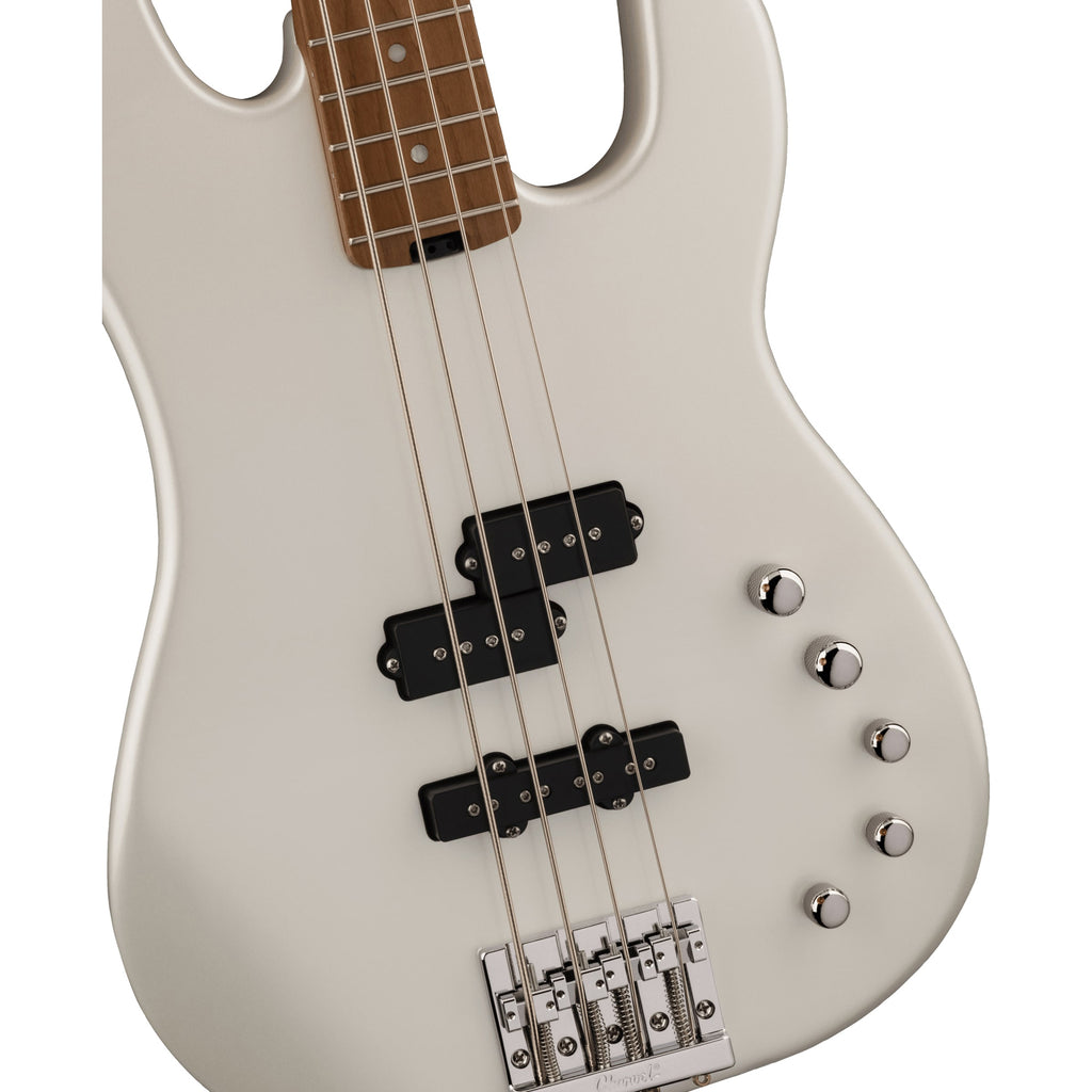 Charvel Pro-Mod San Dimas Bass PJ IV 4-String Bass Caramelized Maple Neck w/ Dimarzio Pickups - Platinum Pearl