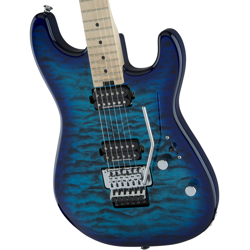 Charvel Pro-Mod San Dimas Style 1 HH FR M QM Guitar - Chlorine Burst