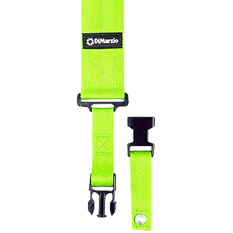 Dimarzio 2" Cliplock Guitar Strap Neon Green