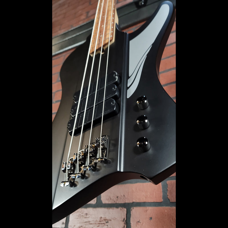Dingwall D-Roc Standard 3-Pickup 4-String Bass - Matte Metallic Black