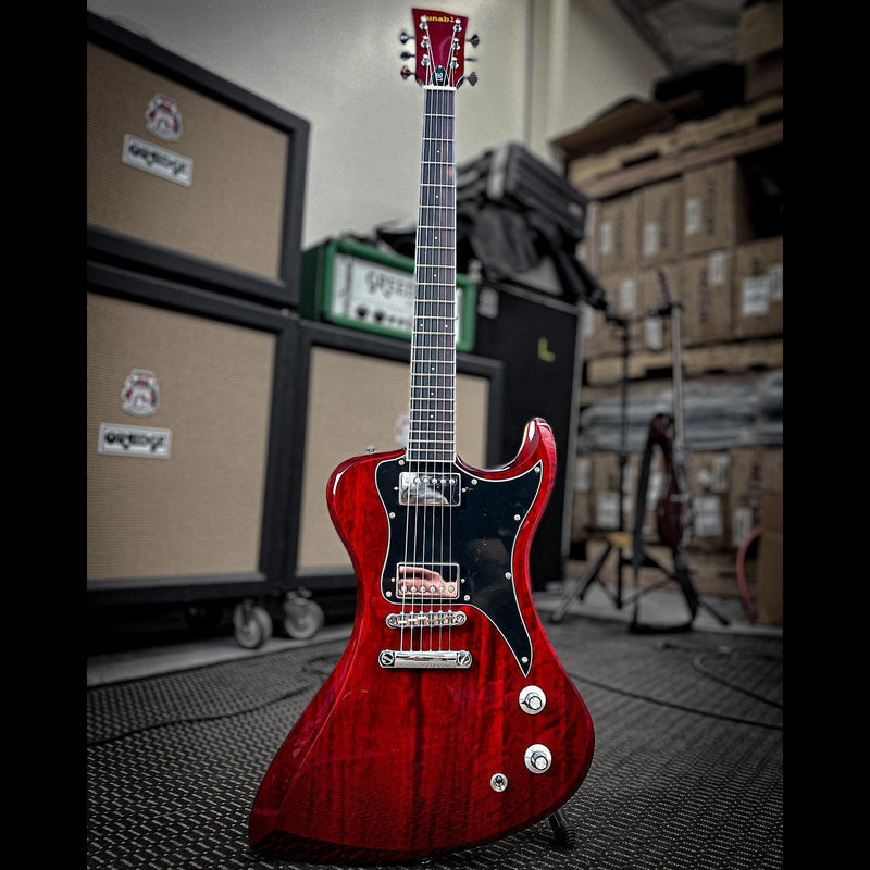 Dunable R2 DE Series Guitar - Gloss Transparent Dark Red