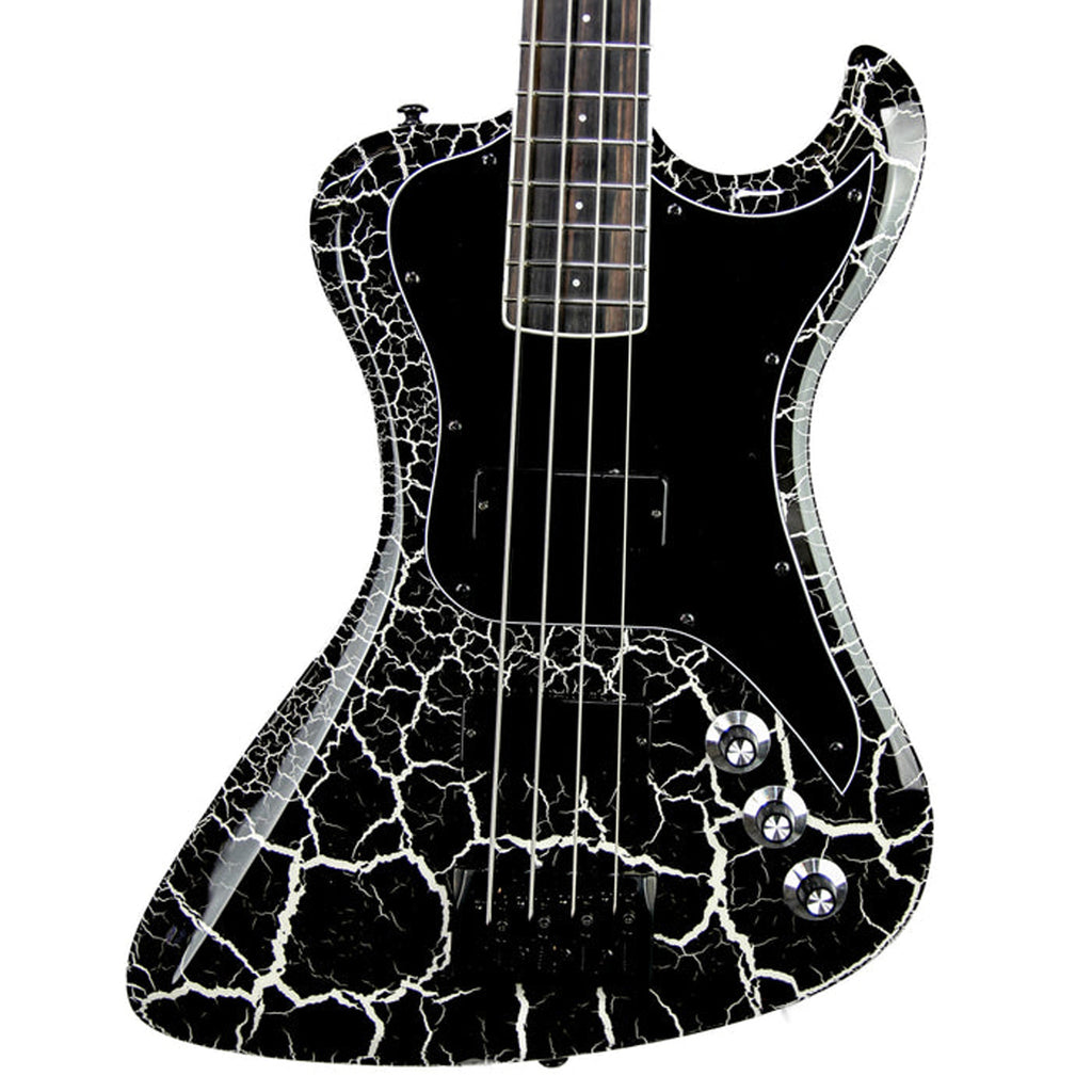 Dunable DE Series R2 Bass - Black & White Crackle Finish