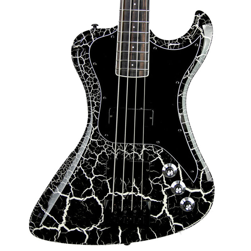 Dunable DE Series R2 Bass - Black & White Crackle Finish