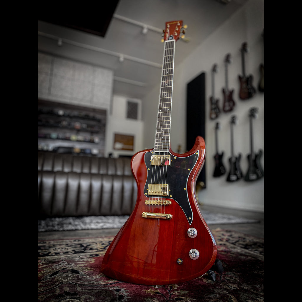 Dunable R2 DE Series Guitar - Dark Brown with Gold Hardware